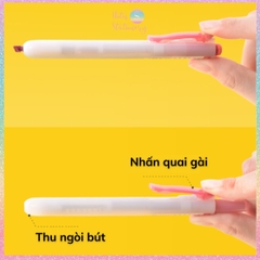 [HOTIS] 24 Màu - Bút highlight bấm DS-805s có lõi thay thế, màu đẹp, tiện lợi, tiết kiệm