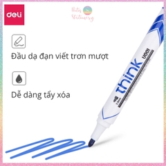 [HOTIS] Bút lông bảng bút dạ viết bảng trắng xóa được Deli mực xanh đen đỏ tiện dụng an toàn không độc hại