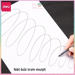 [HOTIS] Bút bi gel bấm 12 màu ngòi 0.5mm DELI Delight Gel Pen nhanh khô viết đều trơn tru lâu hết mực - G118