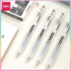[HOTIS] 1 cây Bút bi gel bấm DELI ngòi 0.5mm bút bi bấm mực đều nhanh khô - A575/S101/A623/A057b/S60st/S60Pro