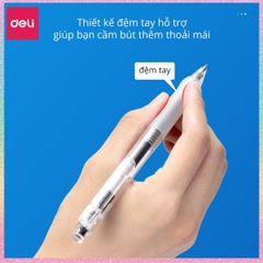 [HOTIS] 1 cây Bút bi gel bấm DELI ngòi 0.5mm bút bi bấm mực đều nhanh khô - A575/S101/A623/A057b/S60st/S60Pro