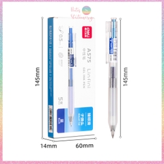 [HOTIS] 1 cây Bút bi gel bấm DELI ngòi 0.5mm bút bi bấm mực đều nhanh khô - A575/S101/A623/A057b/S60st/S60Pro