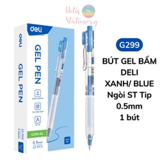 [HOTIS] 1 cây Bút bi gel bấm DELI ngòi 0.5mm bút bi bấm mực đều nhanh khô - A575/S101/A623/A057b/S60st/S60Pro