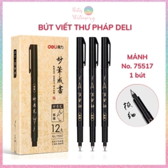 [HOTIS] Bút viết thư pháp DELI bút luyện viết chữ calligraphy, vẽ tranh thủy mặc, viết hán tự, chữ Hàn, chữ Kanji
