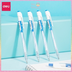 [HOTIS] Bút bi bấm văn phòng DELI ARROW 3 màu mực xanh đen đỏ ngòi 0.7mm viết nét đều trơn tru phù hợp cho học sinh