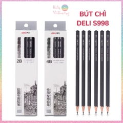 [HOTIS] Bút chì phác thảo phiên bản cao cấp Deli Nuevo bút chì 2B, 4B - Dành cho mỹ thuật chuyên nghiệp độ đậm chuẩn - 1 cây