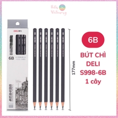 [HOTIS] Bút chì phác thảo phiên bản cao cấp Deli Nuevo bút chì 2B, 4B - Dành cho mỹ thuật chuyên nghiệp độ đậm chuẩn - 1 cây