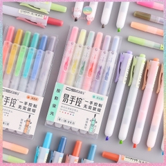 [HOTIS] Set 3 cây Bút highlight bấm DS-805s có lõi thay thế, màu đẹp, tiện lợi, tiết kiệm