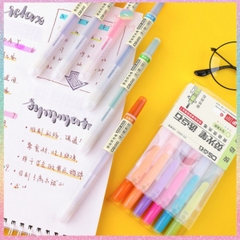 [HOTIS] Set 3 cây Bút highlight bấm DS-805s có lõi thay thế, màu đẹp, tiện lợi, tiết kiệm