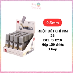 [HOTIS] Ruột bút chì kim 0.5/ 0.7 / 0.9mm Deli, ngòi chì kim 2B HB, lõi chì bấm nhỏ gọn tiện lợi