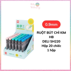[HOTIS] Ruột bút chì kim 0.5/ 0.7 / 0.9mm Deli, ngòi chì kim 2B HB, lõi chì bấm nhỏ gọn tiện lợi