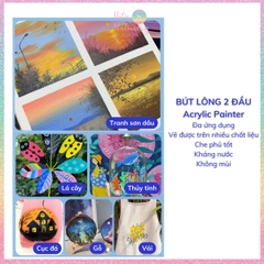 [HOTIS] Set 12/24/36 Bút sơn màu Acrylic Painter Chotune vẽ tranh tô màu trên nhiều chất liệu