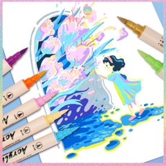 [HOTIS] Set 12/24/36 Bút sơn màu Acrylic Painter Chotune vẽ tranh tô màu trên nhiều chất liệu