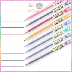 [HOTIS] Bút gel ngòi kim 0.5mm Deli G67/ A117 / A119 thân mờ nắp gài dành cho học sinh sinh viên nvvp