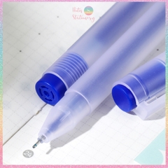 [HOTIS] Bút gel ngòi kim 0.5mm Deli G67/ A117 / A119 thân mờ nắp gài dành cho học sinh sinh viên nvvp