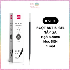 [HOTIS] Bút gel ngòi kim 0.5mm Deli G67/ A117 / A119 thân mờ nắp gài dành cho học sinh sinh viên nvvp