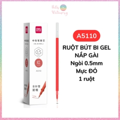 [HOTIS] Bút gel ngòi kim 0.5mm Deli G67/ A117 / A119 thân mờ nắp gài dành cho học sinh sinh viên nvvp