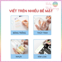 [HOTIS] Bút lông bảng Deli S514 viết trên nhiều bề mặt, nhiều màu, bút dạ viết bảng trắng 8 màu xóa được - 1 cây