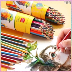 [HOTIS] Bộ 12/24/36/48 Bút chì màu gốc dầu dạng cốc DELI màu sắc tươi sáng, không dễ gãy, màu chì học sinh chuyên nghiệp