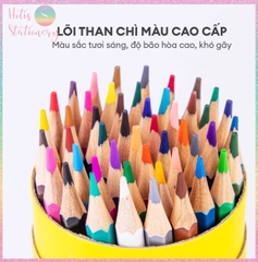 [HOTIS] Bộ 12/24/36/48 Bút chì màu gốc dầu dạng cốc DELI màu sắc tươi sáng, không dễ gãy, màu chì học sinh chuyên nghiệp