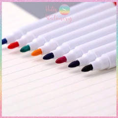 [HOTIS] Set 8 cây Bút lông viết bảng trắng xóa được, bút dạ viết bảng nhiều màu, tiện dụng an toàn