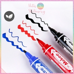 [HOTIS] Bút lông dầu 2 đàu loại lớn Zebra Mckee Nhật Bản không lem, chống nước, không xóa được