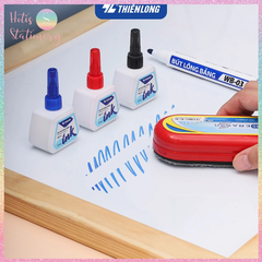 [HOTIS] Mực Nạp Bút Lông Bảng Thiên Long WBI-01 (25ml) - Mực Đậm, Tươi Màu, Tiết Kiệm, Kèm Dụng Cụ Bơm