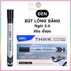 [HOTIS] Bút lông bảng bút dạ viết bảng trắng xóa được Deli mực xanh đen đỏ tiện dụng an toàn không độc hại