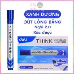 [HOTIS] Bút lông bảng bút dạ viết bảng trắng xóa được Deli mực xanh đen đỏ tiện dụng an toàn không độc hại