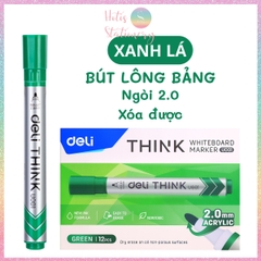 [HOTIS] Bút lông bảng bút dạ viết bảng trắng xóa được Deli mực xanh đen đỏ tiện dụng an toàn không độc hại