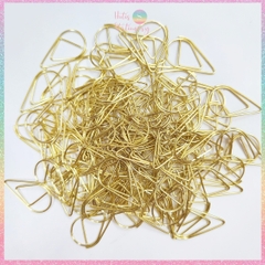 [HOTIS] Set 10 cái Kẹp giấy kim loại hình giọt nước kẹp thiệp cưới, thư mời, thiệp sinh nhật
