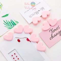 [HOTIS] Set 10 Kẹp giấy trái tim Love Clip nhiều màu siêu xinh