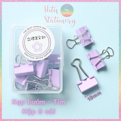 [HOTIS] Kẹp giấy kim loại màu Macaron Paper Clip kẹp bướm giữ tài liệu