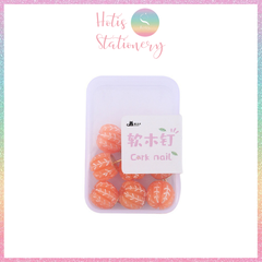 [HOTIS] Đinh ghim bảng gỗ bần hình trái tắc - 4 mẫu siêu dễ thương