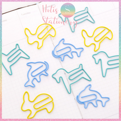 [HOTIS] Set 12 kẹp giấy paper clip hình thú dễ thương, kẹp kim loại văn phòng