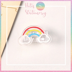 [HOTIS] Kẹp giấy acrylic trong suốt in hình hoạt hình, hình thú, đồ ăn