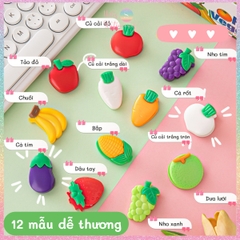 [HOTIS] Kẹp giấy rau củ quả đễ thương kẹp giấy mini kẹp tài liệu văn phòng