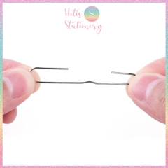 Hộp 100 Kẹp giấy KW-triO, kẹp giấy đầu cong chữ U, kẹp tài liệu, đề cương, văn bản