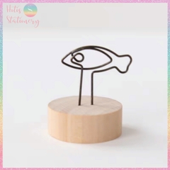 [HOTIS] Kẹp gỗ để bàn, kẹp ảnh đế gỗ, kẹp giấy ghi chú, trang trí decor bàn