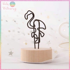 [HOTIS] Kẹp gỗ để bàn, kẹp ảnh đế gỗ, kẹp giấy ghi chú, trang trí decor bàn