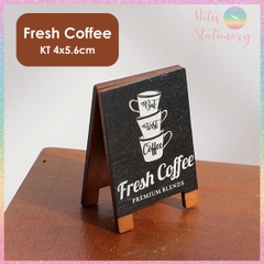 [HOTIS] Kẹp gỗ để bàn Coffee Beer kẹp ảnh đế gỗ, kẹp giấy ghi chú, trang trí decor bàn