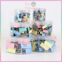 [HOTIS] Kẹp Bướm Kim Loại 25mm Nhiều Màu - Set 12/24/48 Kẹp Tài Liệu Chắc Chắn, Đa Dụng