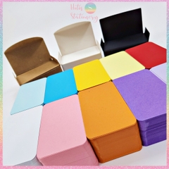 [HOTIS] Hộp 100 tờ thẻ cứng/ bưu thiếp trống/ thẻ vẽ tay/ bìa cứng 2 mặt/ thẻ graffiti/ handmade DIY - 9x5.4cm