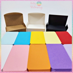 [HOTIS] Hộp 100 tờ thẻ cứng/ bưu thiếp trống/ thẻ vẽ tay/ bìa cứng 2 mặt/ thẻ graffiti/ handmade DIY - 9x5.4cm