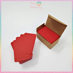 [HOTIS] Hộp 100 tờ thẻ cứng/ bưu thiếp trống/ thẻ vẽ tay/ bìa cứng 2 mặt/ thẻ graffiti/ handmade DIY - 9x5.4cm