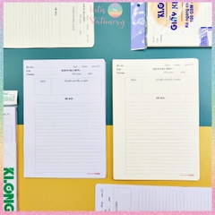 [HOTIS] Giấy kiểm tra cấp II, III khổ B5 KLONG - Tờ đơn & Tờ đôi