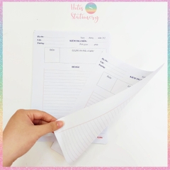 [HOTIS] Giấy kiểm tra cấp II, III khổ B5 KLONG - Tờ đơn & Tờ đôi