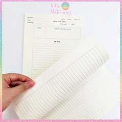 [HOTIS] Giấy kiểm tra cấp II, III khổ B5 KLONG - Tờ đơn & Tờ đôi