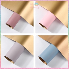 [HOTIS] [MUA TỐI THIỂU 5 TỜ] Giấy gói quà giấy bó hoa 2 mặt 2 màu không thấm nước phong cách Hàn Quốc - KT 56x56cm