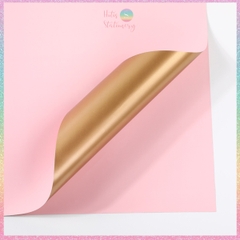 [HOTIS] [MUA TỐI THIỂU 5 TỜ] Giấy gói quà giấy bó hoa 2 mặt 2 màu không thấm nước phong cách Hàn Quốc - KT 56x56cm